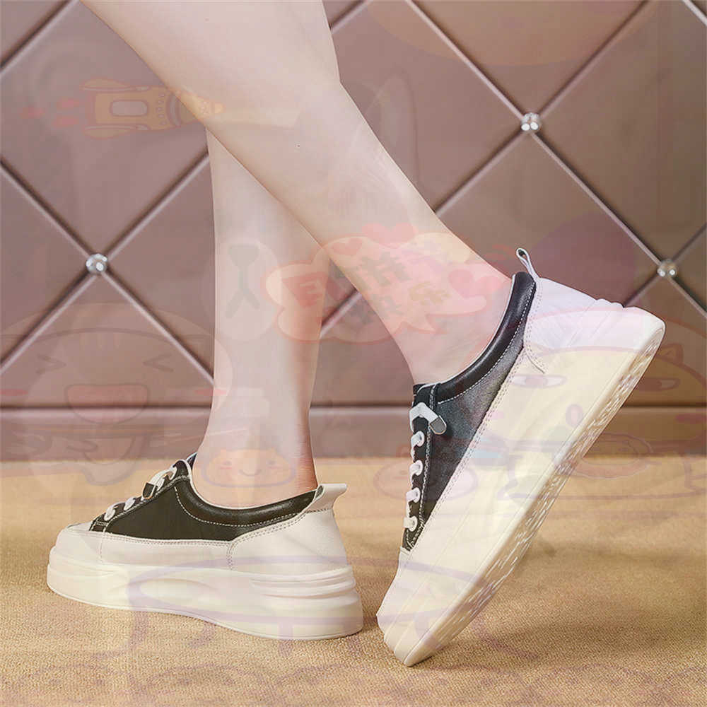 Streetwear Brand From China - Sznurowane mokasyny Chunky Loafers Woman Skateboarding