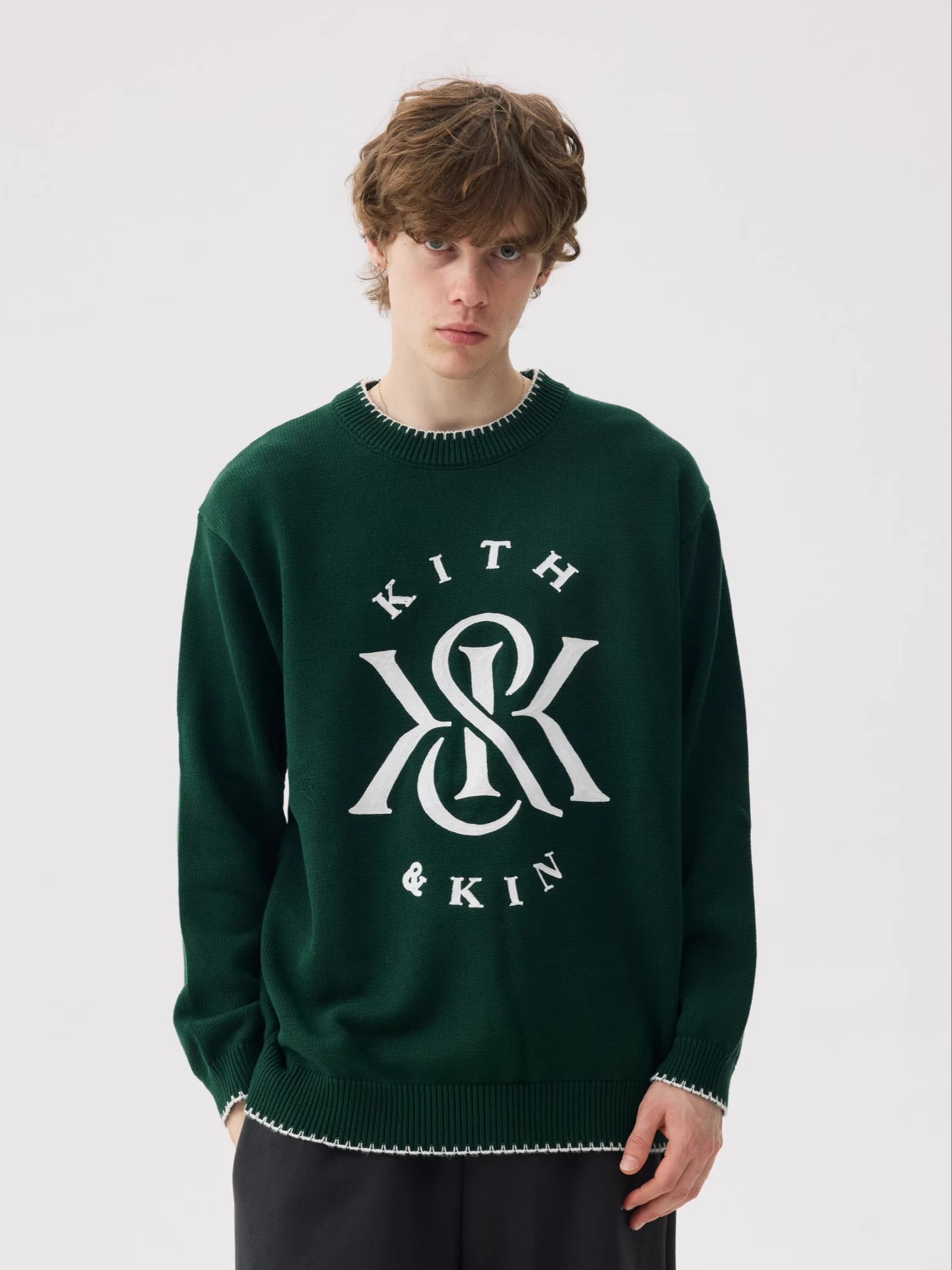 Kith Sweater Knit - Kith Sweter zimowy w stylu amerykańskim,