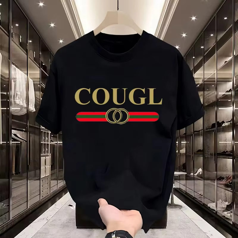 Streetwear Brand Top - Męska koszulka z nadrukiem marki modowej,