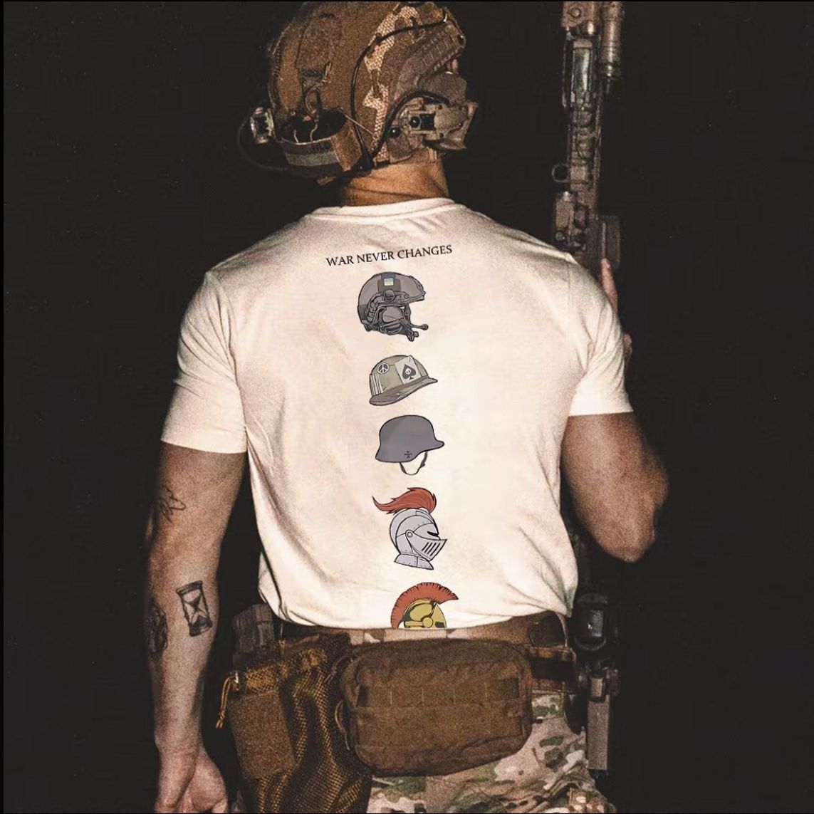 Streetwear Brand Top - Koszulka męska z krótkim rękawem, luźna,