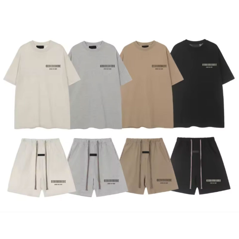 Fear Of God Essential - Zestaw: koszulka i szorty z nadrukiem
