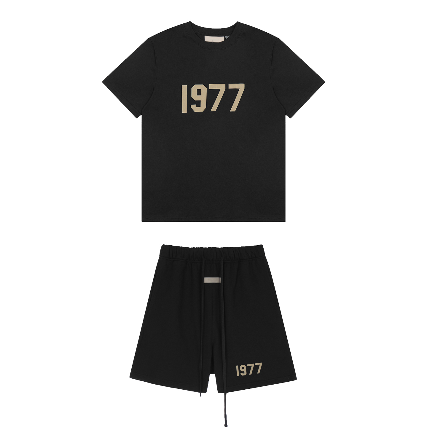 Fear Of God Essential - Zestaw: T-shirt i szorty z nadrukiem