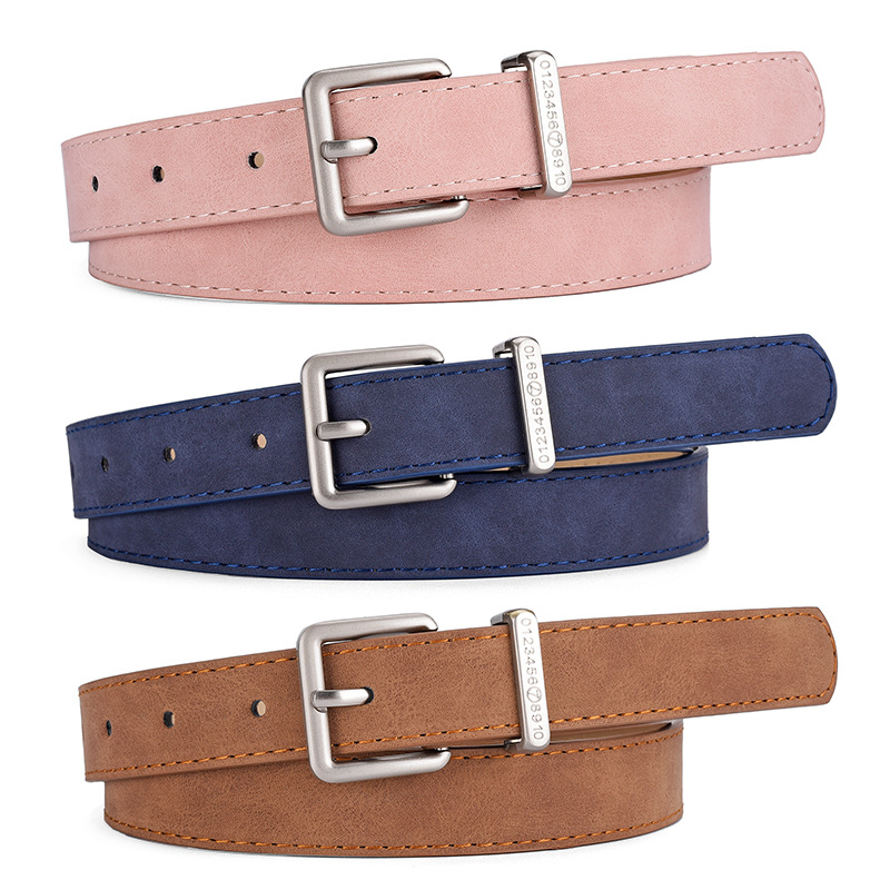 Off White Belt - Pasek damski Modna klamra cienka Pasek