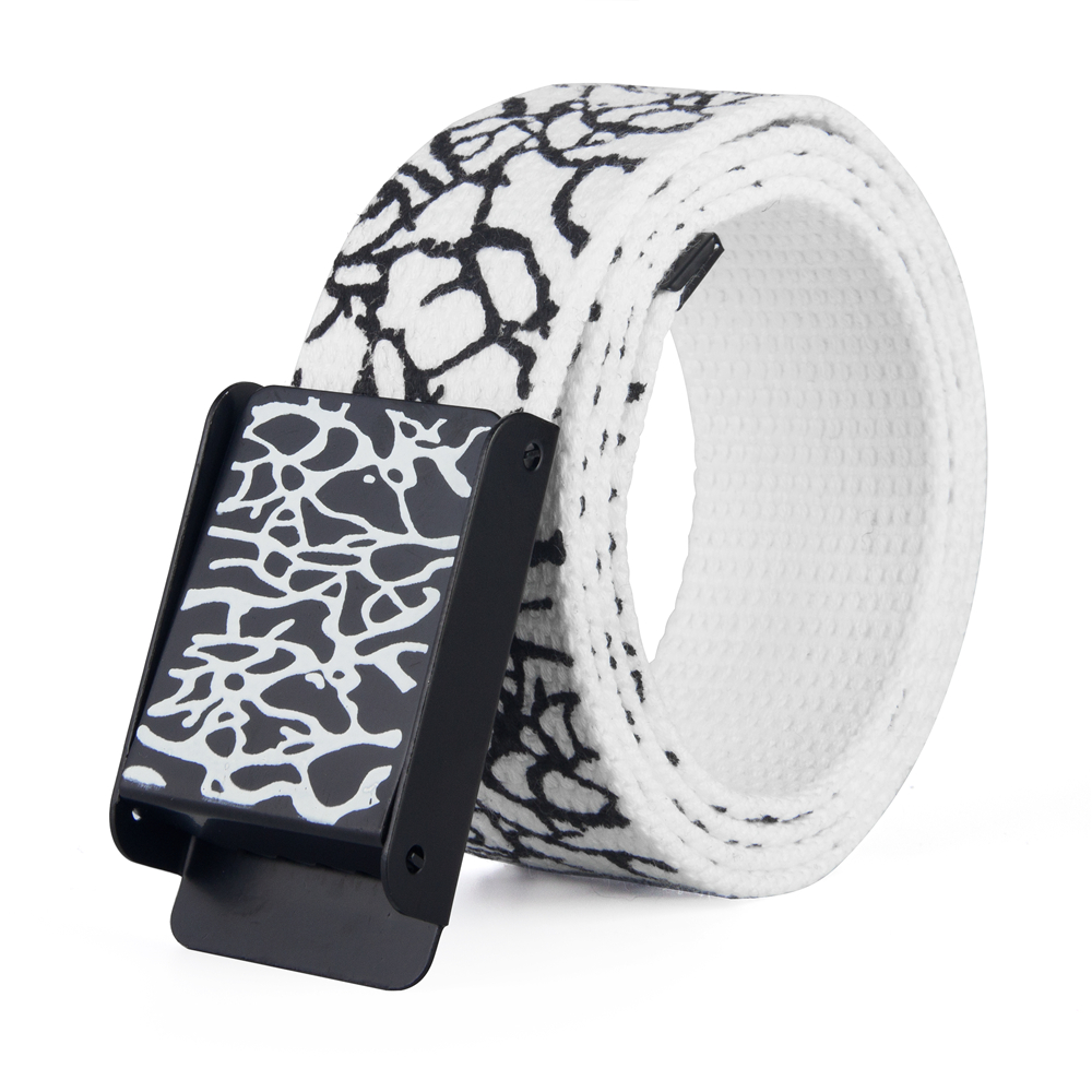Off White Belt - Modny, regulowany pasek unisex z poliestru