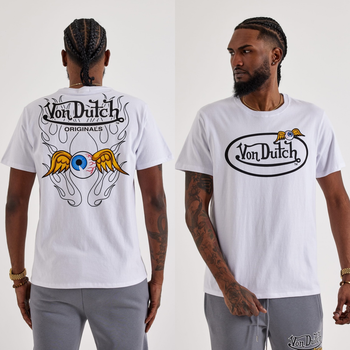 Streetwear Brand With Eye - Koszulka Flying Eye Logo Von Motorcycle