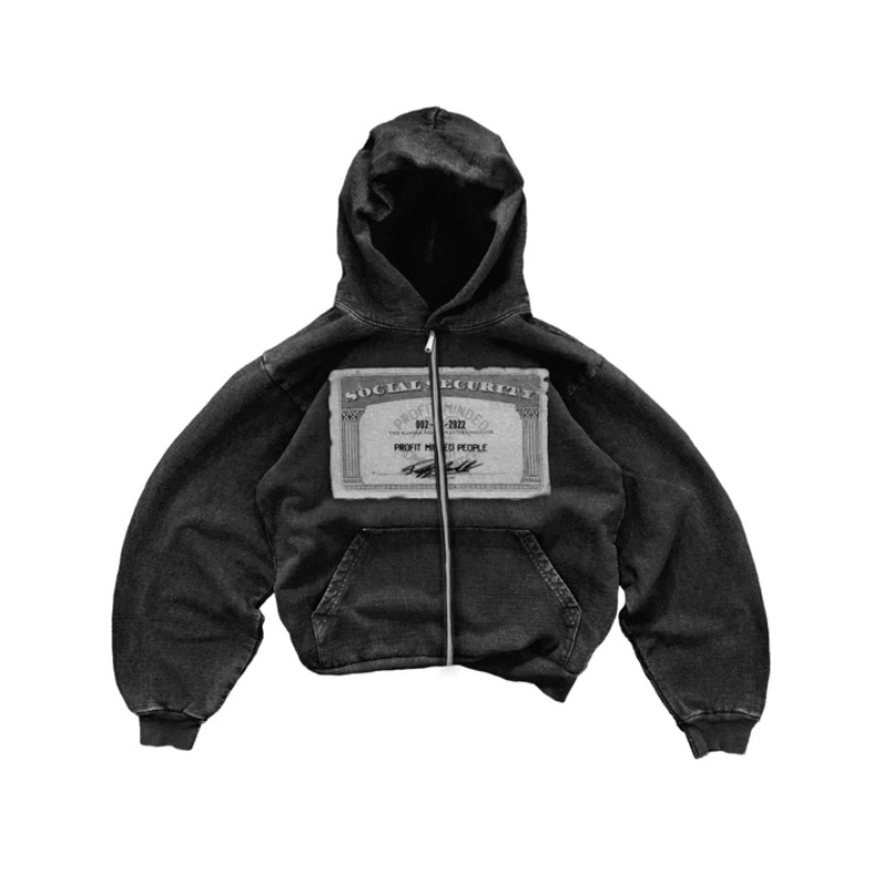Fear Of God Essential - Czerwona bluza z kapturem z nadrukiem