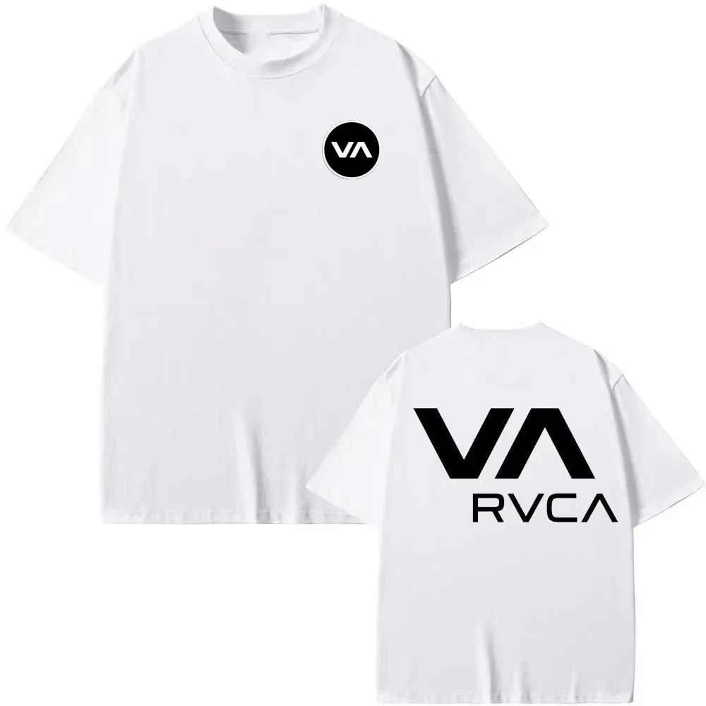 Streetwear Brand Top - Koszulka RVCA Czarna Letnia Bawełniana Koszulka